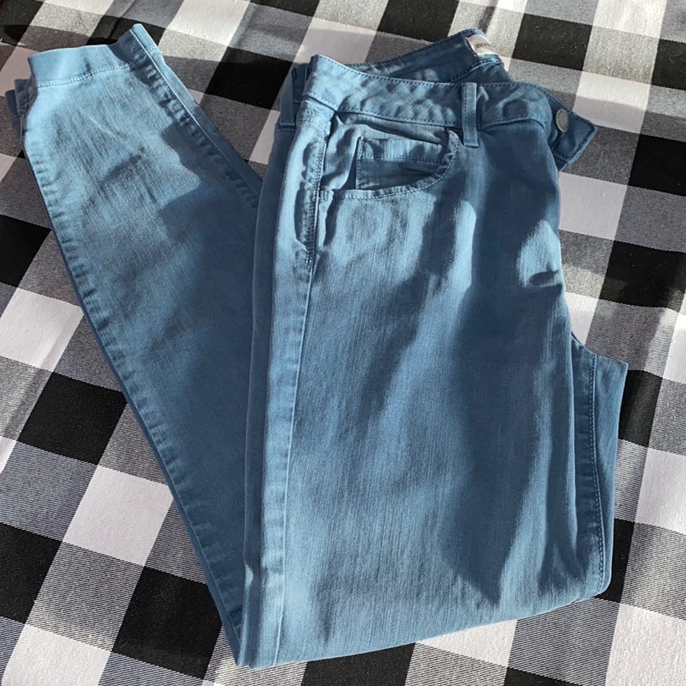 Blue Denim Skinny Ankle Jean